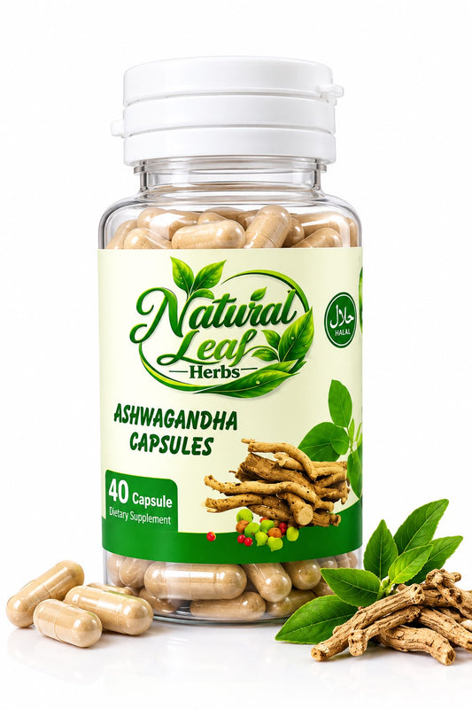 Ashwagandha Capsules – Herbal Support for Stress, Relaxation & Wellness | 40 Capsules